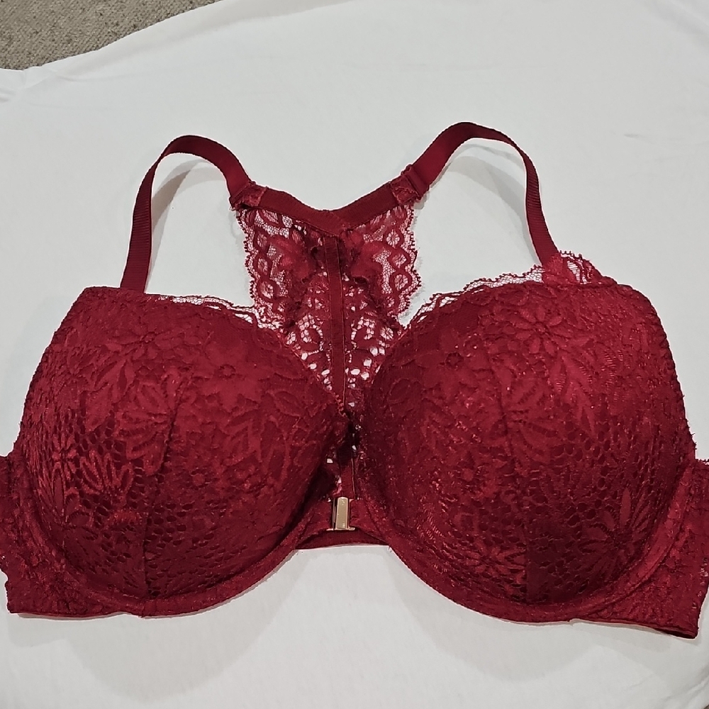 Auden Lace Burgundy Bra